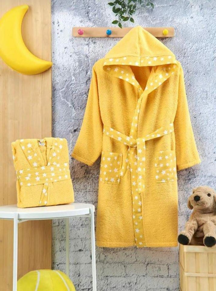 7 ile 14 yaş arası  MEVCUTTUR bornoz  yüzde yüz pamuklu 750 tl - Görsel 2