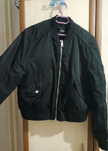 Siyah Fermuarlı Kadın Ceket - Görsel 2