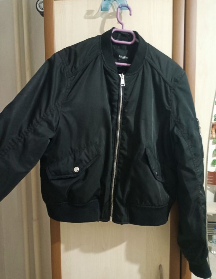 Siyah Fermuarlı Kadın Ceket - Görsel 2