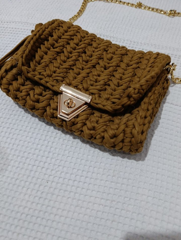 Örgü Bohem Kadın Çanta - Görsel 4