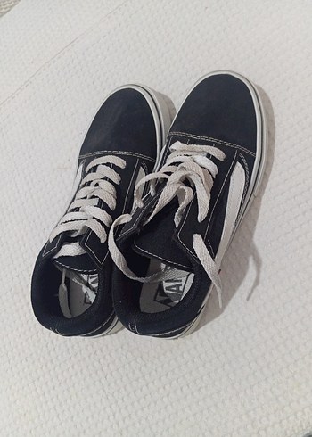 Siyah Gri Bağcıklı Kadın Sneakers - Görsel 4