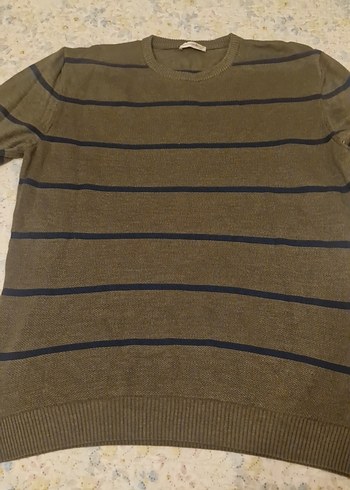 AlexanderGardi XXL Erkek Haki Triko Kazak - Görsel 2