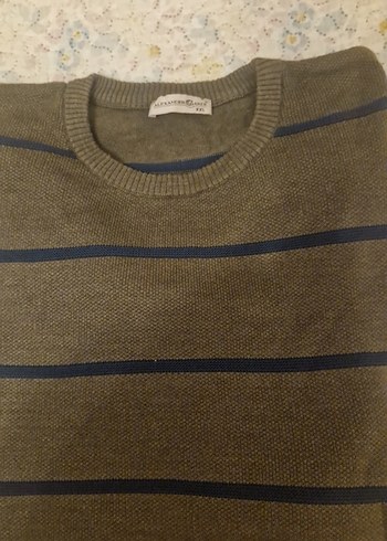 AlexanderGardi XXL Erkek Haki Triko Kazak - Görsel 3