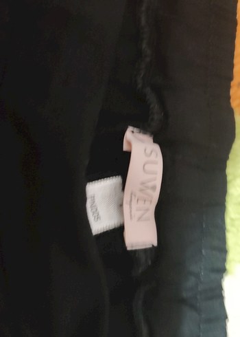 Siyah Rahat Kesim Kız çocuk pantolon - Görsel 2