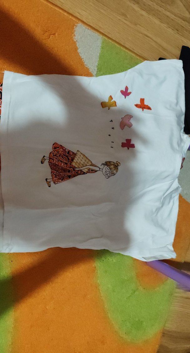 kırmızı pembe desenli şalvar - Görsel 2