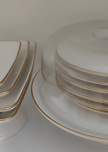 13 Parça Beyaz  Pasta Servis Takımı - Görsel 4