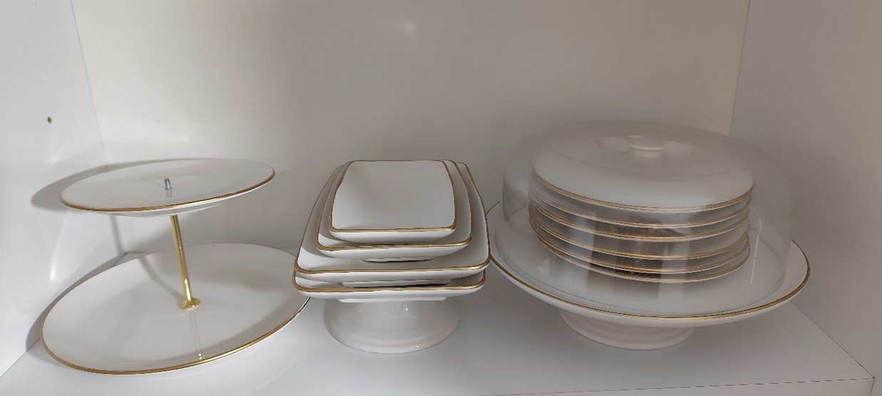 13 Parça Beyaz  Pasta Servis Takımı - Görsel 3