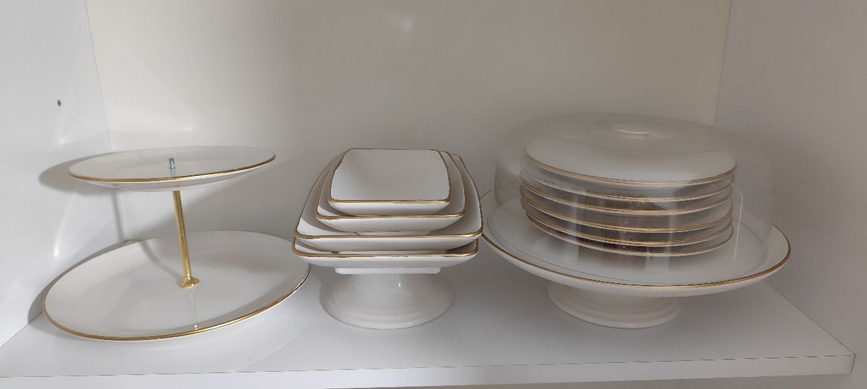 13 Parça Beyaz  Pasta Servis Takımı - Görsel 2