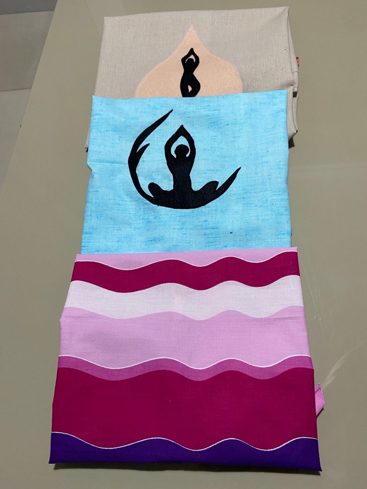 Desenli Çok Renkli Yoga Mat  Çantası - Görsel 5