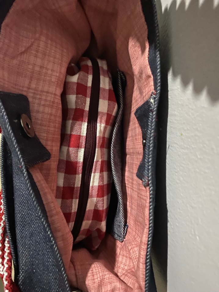 Kadın Lacivert Kot Çanta Kemer Detaylı - Görsel 3