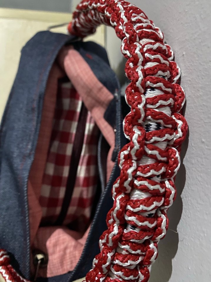 Kadın Lacivert Kot Çanta Kemer Detaylı - Görsel 4