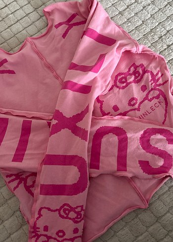 Pembe Baskılı Uzun Kollu Badi - Görsel 3