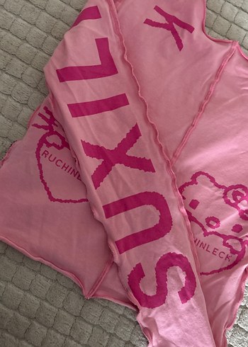 Pembe Baskılı Uzun Kollu Badi - Görsel 2