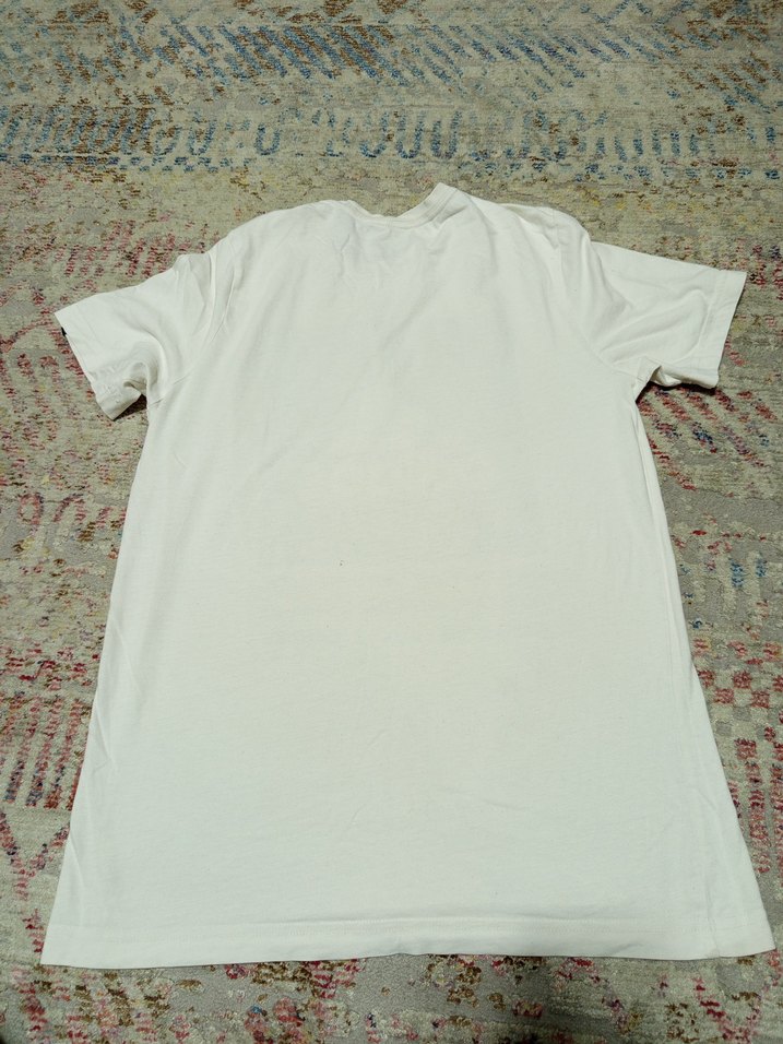 Beyaz Adidas Baskılı Kısa Kollu Tişört - Görsel 4