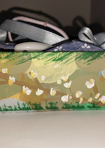 Çiçekli Baskılı Fiyonklu Çok Renkli Çocuk Toka Seti - Görsel 3