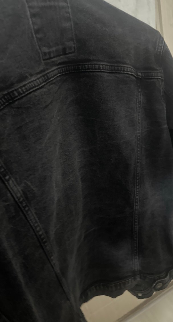 Siyah Düğmeli Erkek Kot Ceket - Görsel 4