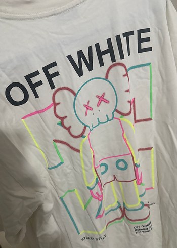 Off White Baskılı Beyaz Erkek Tişört - Görsel 2