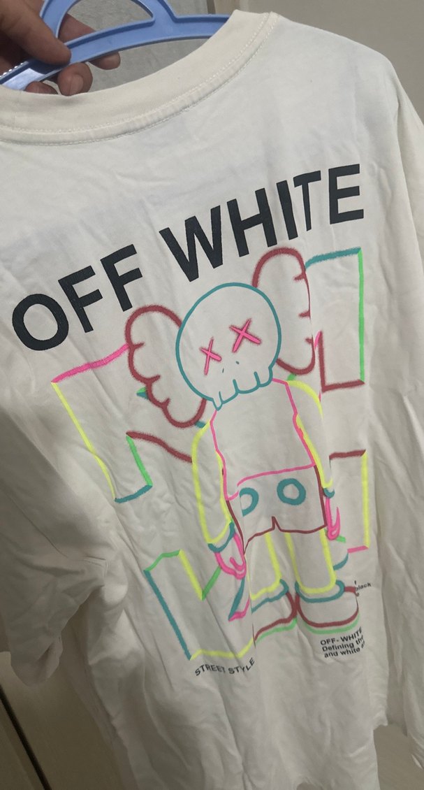 Off White Baskılı Beyaz Erkek Tişört - Görsel 2