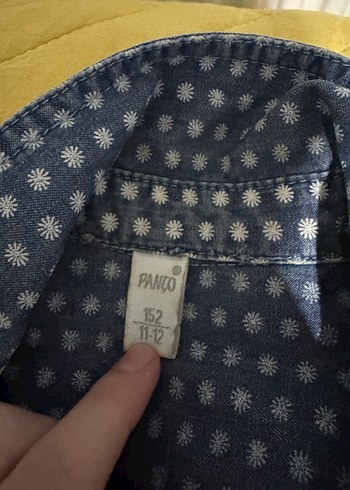 Düğmeli Uzun Kollu Denim Gömlek çocuk - Görsel 2