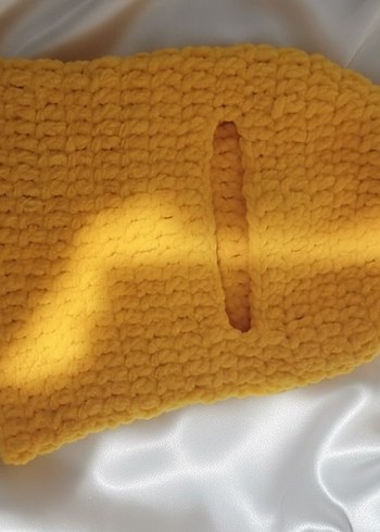 Sarı Örgü Çocuk Bere ve Boyunluk - Görsel 2