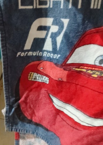 Çocuklar için Baskılı Renkli Kırmızı Bornoz - Görsel 8