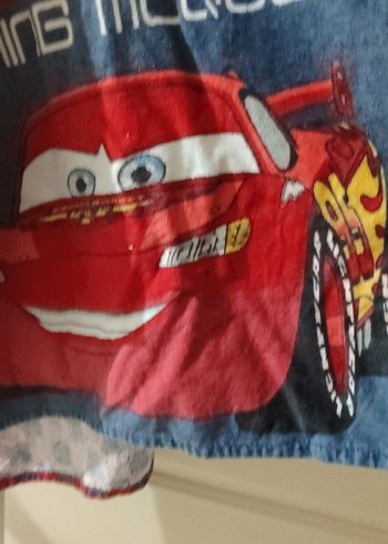 Çocuklar için Baskılı Renkli Kırmızı Bornoz - Görsel 7