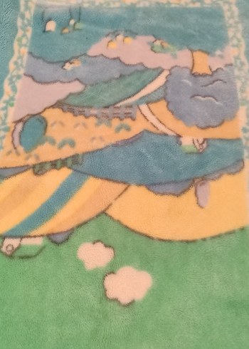 Turkuaz Baskılı Çocuk Battaniyesi - Görsel 2