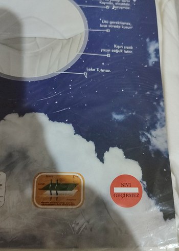 Beyaz Desenli Yatak Koruyucu - Görsel 3