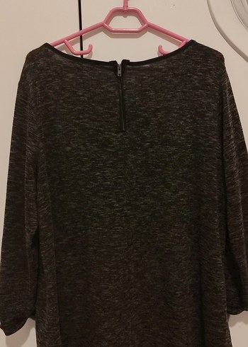 Gri Uzun Kollu Rahat Hamile Tişörtü - Görsel 7