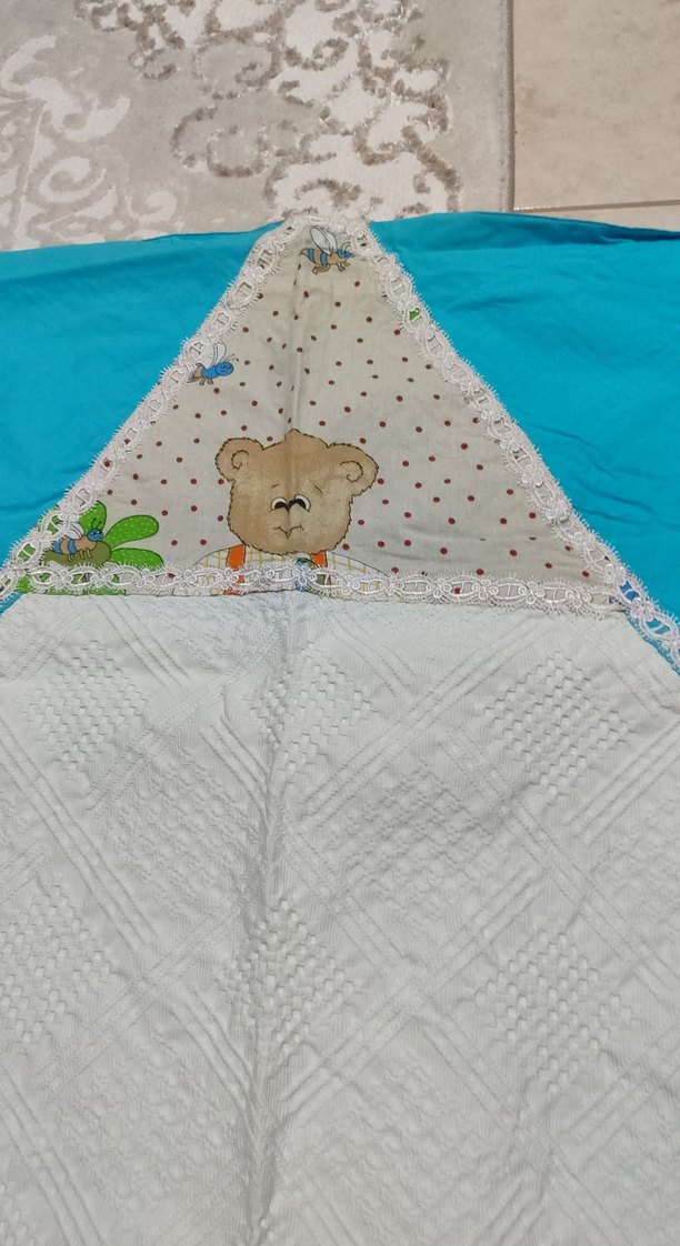 Nakışlı Mavi Çocuk Battaniyesi - Görsel 2