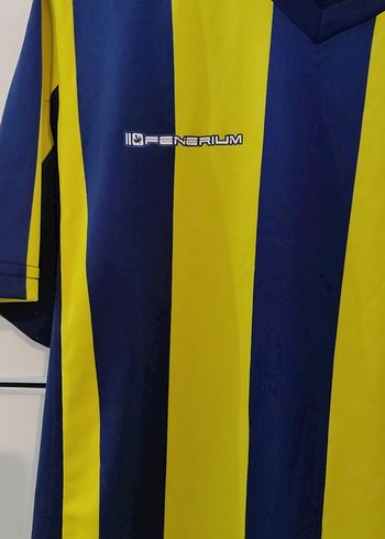 Sarı-Lacivert Çizgili Erkek çocuk Spor Tişörtü - Görsel 2