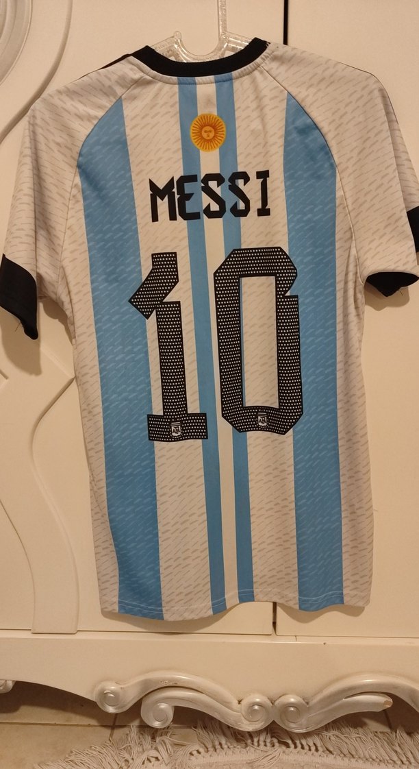 Erkek Kısa Kollu Baskılı Spor Forma Messi - Görsel 5