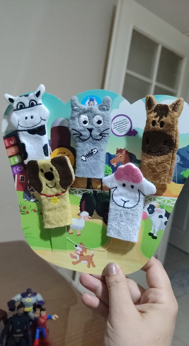 Çiftlik Hayvanları Parmak Kukla Seti - Görsel 4