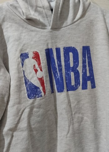Gri Erkek Çocuk NBA Baskılı Sweatshirt - Görsel 3
