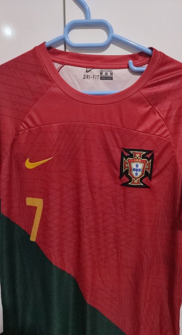 Erkek Kırmızı Kısa Kollu Spor Forma Ronaldo - Görsel 2