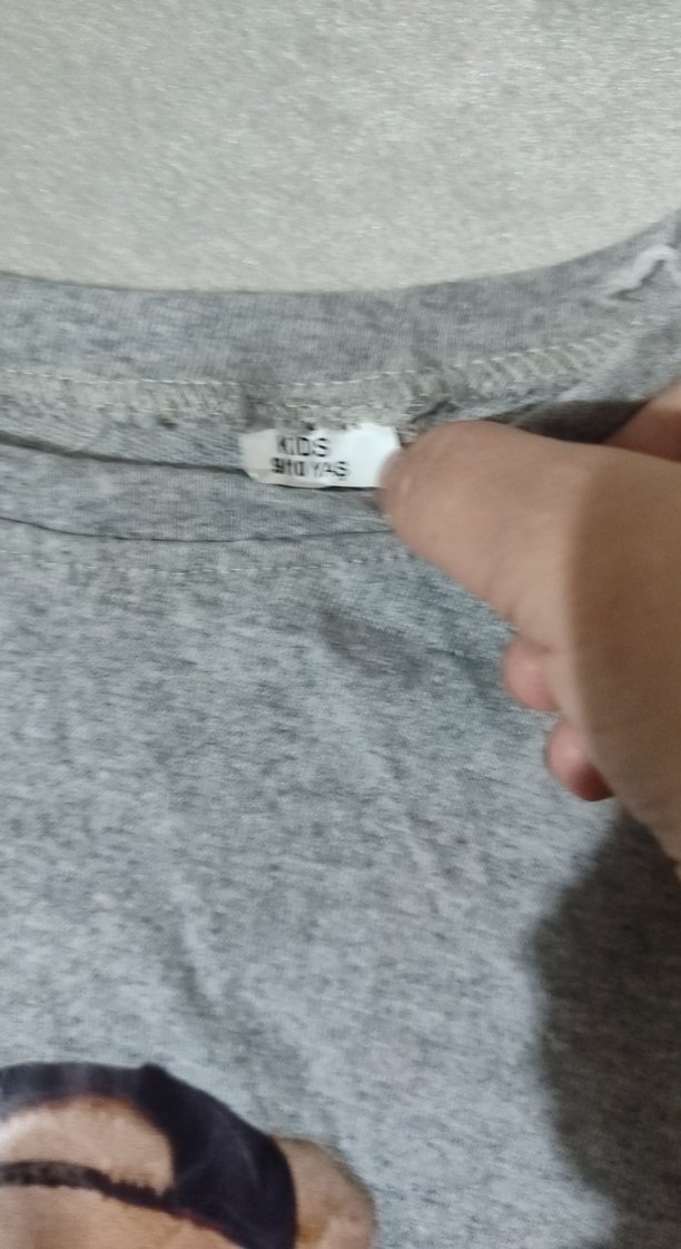 Çocuk, Gri Baskılı Kısa Kollu Tişört - Görsel 3