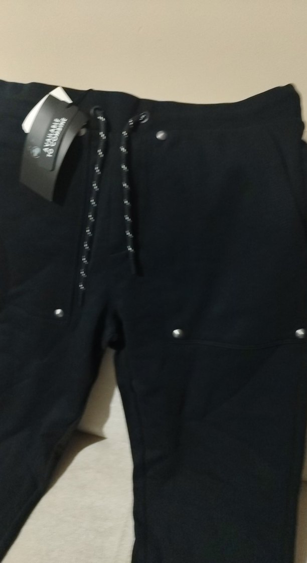 Erkek Siyah Kemerli Sweatpant - Görsel 2