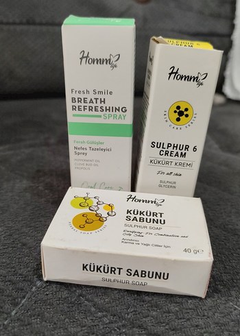 Homm Life Kükürt Sabunu, Kremi ve Nefes Spreyi - Görsel 2