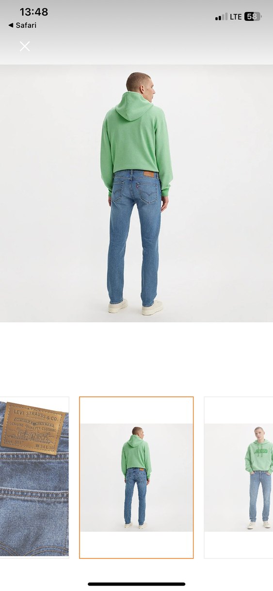 Levi's Erkek 511 Slim Jeans - Görsel 4