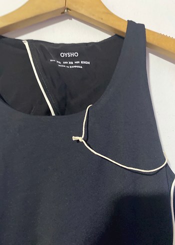 OYSHO Siyah İnce Askılı Kadın Tulum - Görsel 3