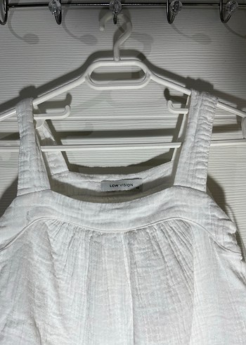 Kız Çocuk Beyaz Askılı Atlet - Görsel 3