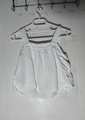 Kız Çocuk Beyaz Askılı Atlet - Görsel 2