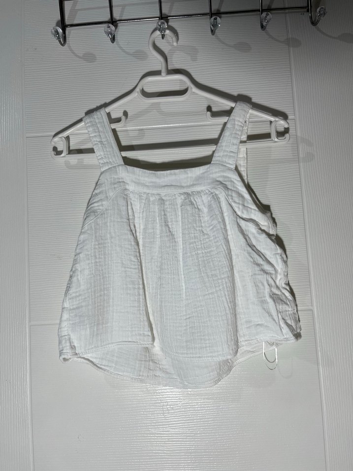 Kız Çocuk Beyaz Askılı Atlet - Görsel 2