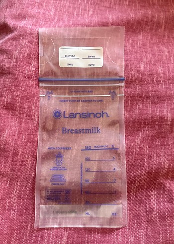 Bordo Lansinch Anne Sütü Saklama Poşetleri - Görsel 2