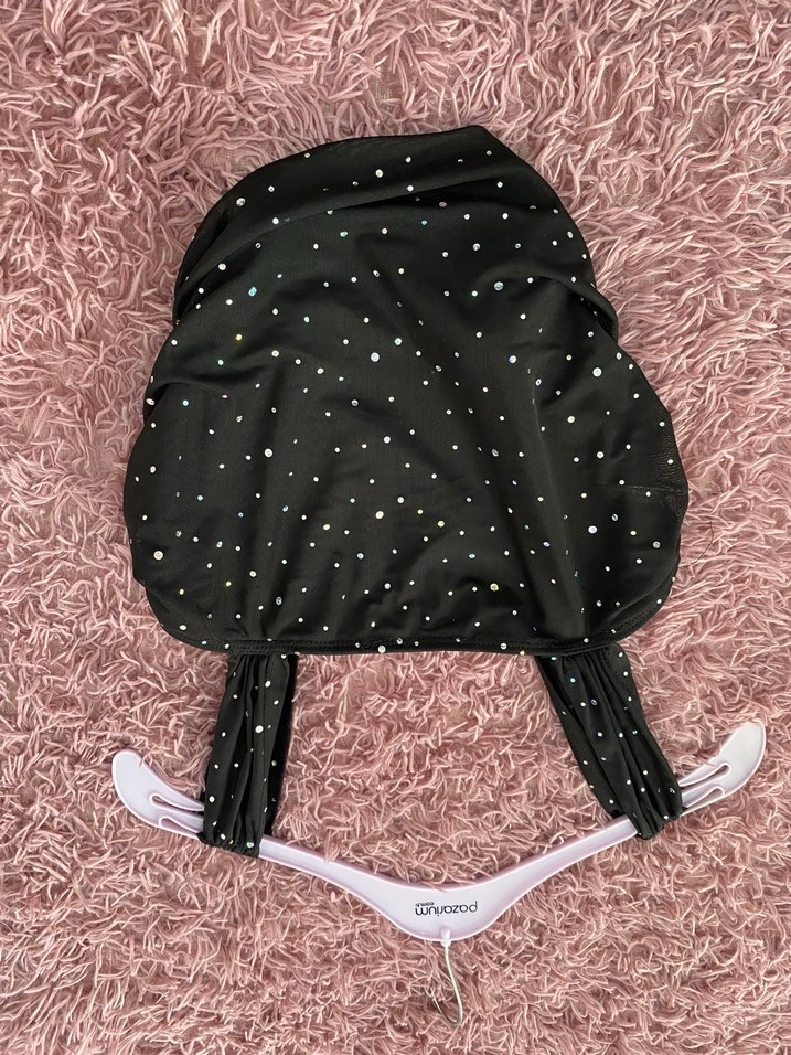 Siyah Payetli Mini Büstiyer - Görsel 3