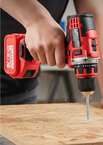 Kırmızı KiMMEERPLUS 12V Akülü Matkap Seti - Görsel 2