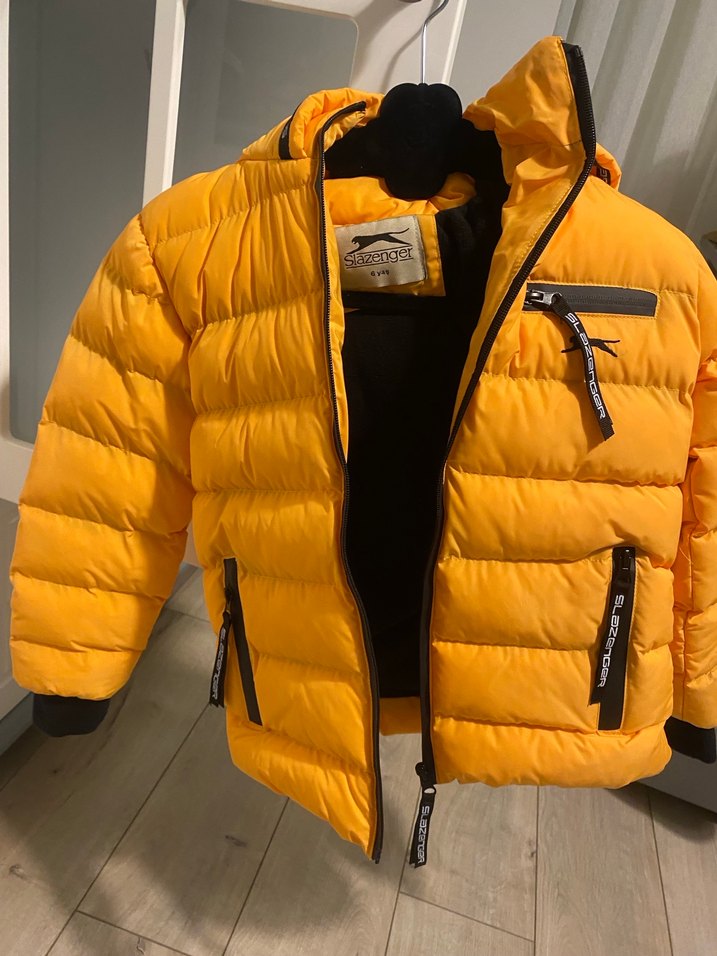 Sarı Fermuarlı Erkek Çocuk Mont - Görsel 2