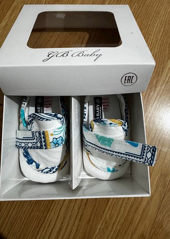 Bohem Desenli Erkek Bebek İlk Adım Ayakkabısı - Görsel 2