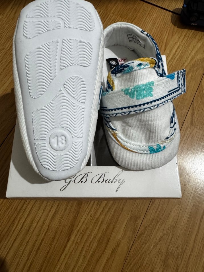 Bohem Desenli Erkek Bebek İlk Adım Ayakkabısı - Görsel 3