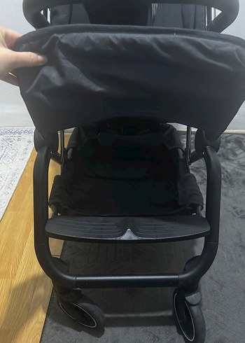 Pierre Cardin Siyah Gri Bebek Arabası - Görsel 5